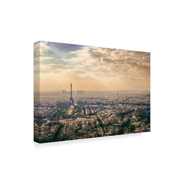 Mohamed Kazzaz 'Paris France' Canvas Art,30x47